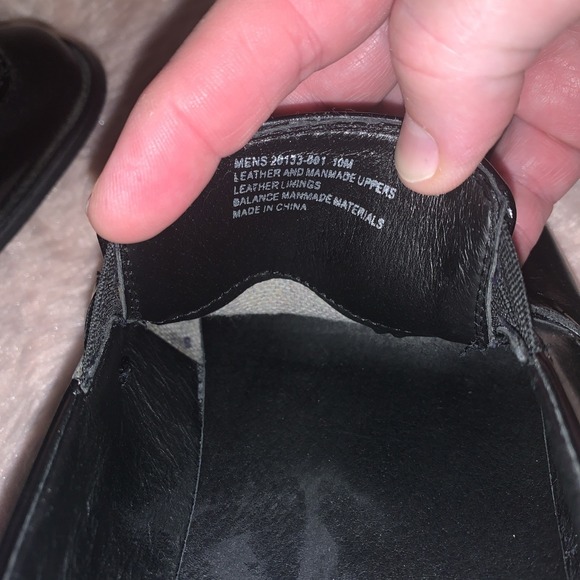 Stacy‎ Adams Mens 10m Black Dress Shoes Slip On - Picture 7 of 10